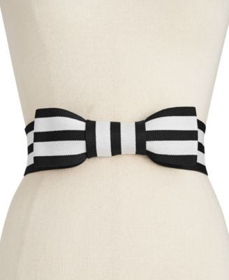 kate spade new york Stripe and Bow Stretch Belt